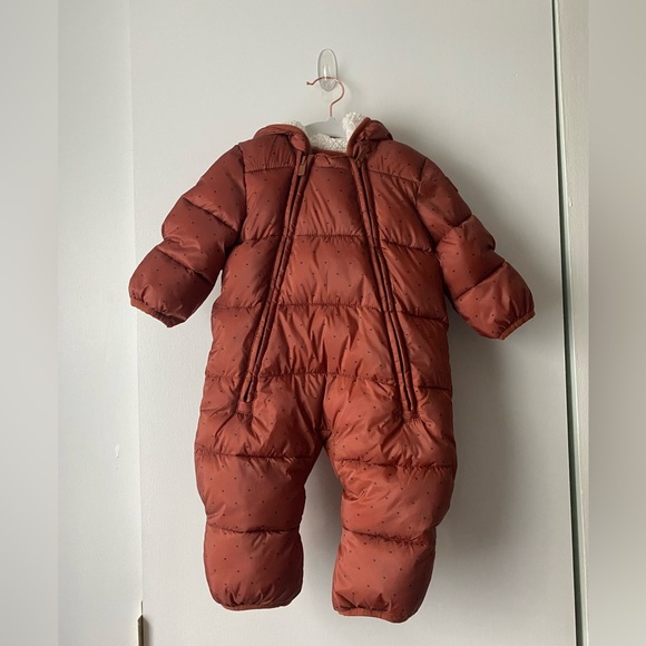 NWOT Baby 100% Recycled Heavy Weight Puffer One-Piece - Picture 1 of 3